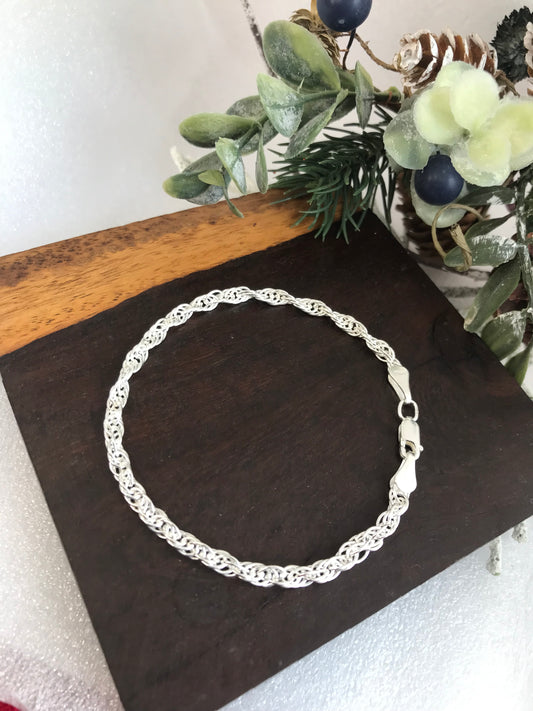 Pulsera de Plata 925 estilo Torsal