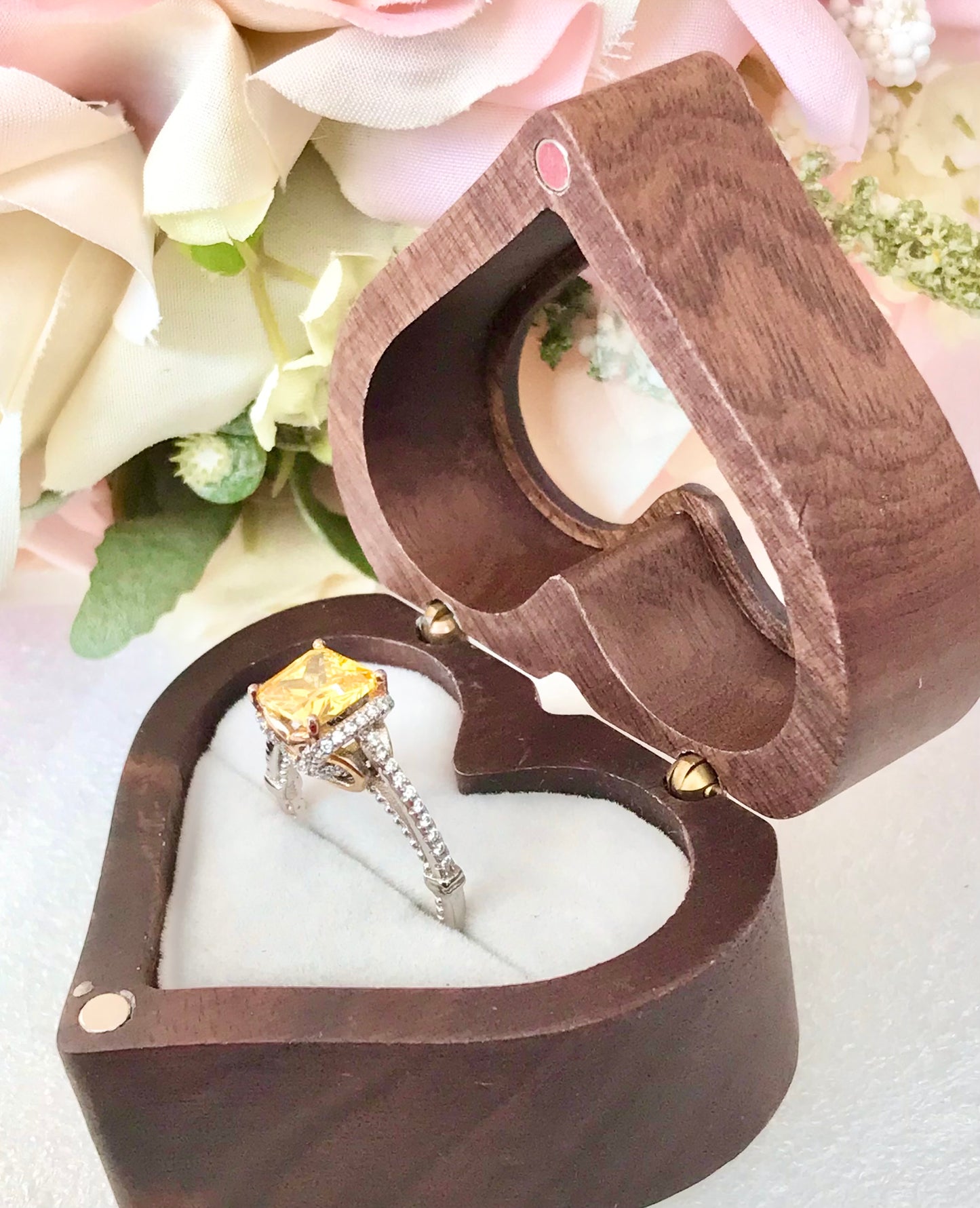 Anillo de Plata 925 con Citrino y Circonitas
