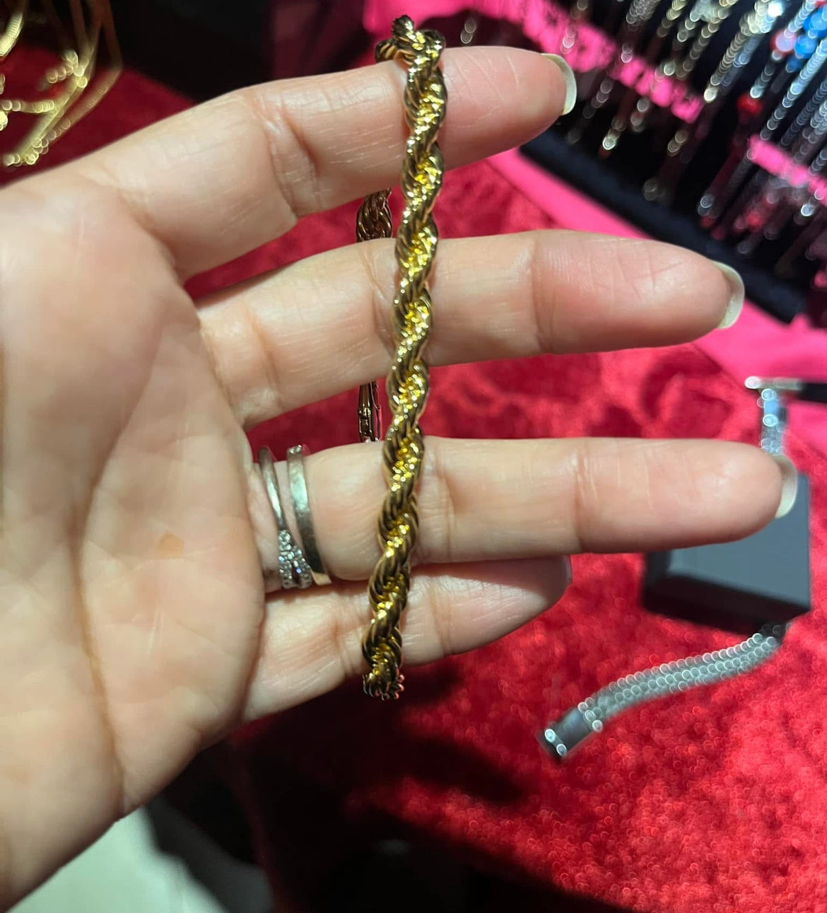 Pulsera Masculina en Chapa de Oro modelo Torsal