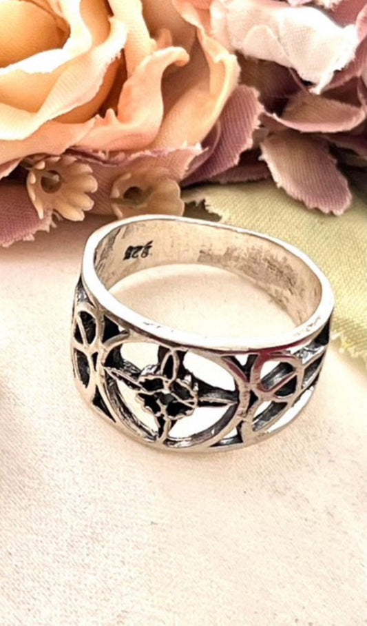 Anillo de Plata 925 modelo Nudo de Bruja