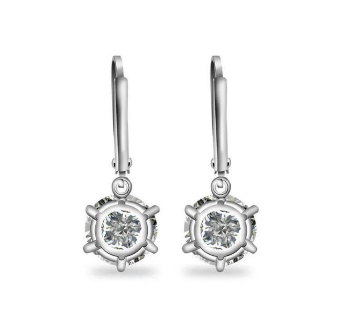 Aretes de Plata 925 con Zirconia