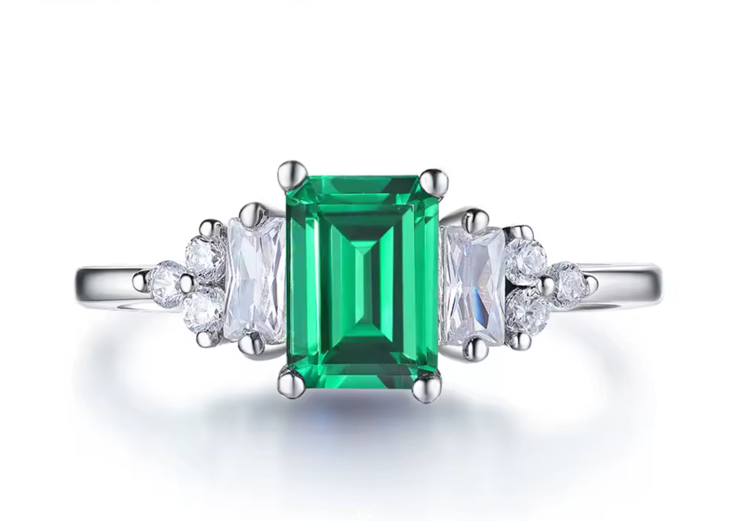 Anillo de Plata 925 con Zirconias