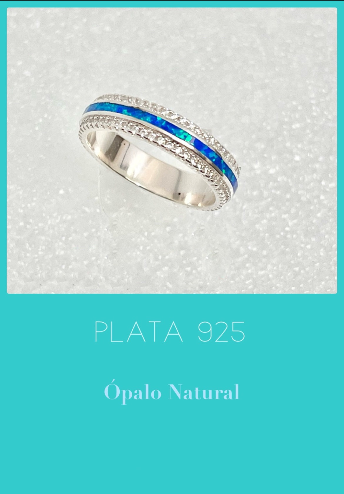 Argolla de Plata 925 con Ópalo