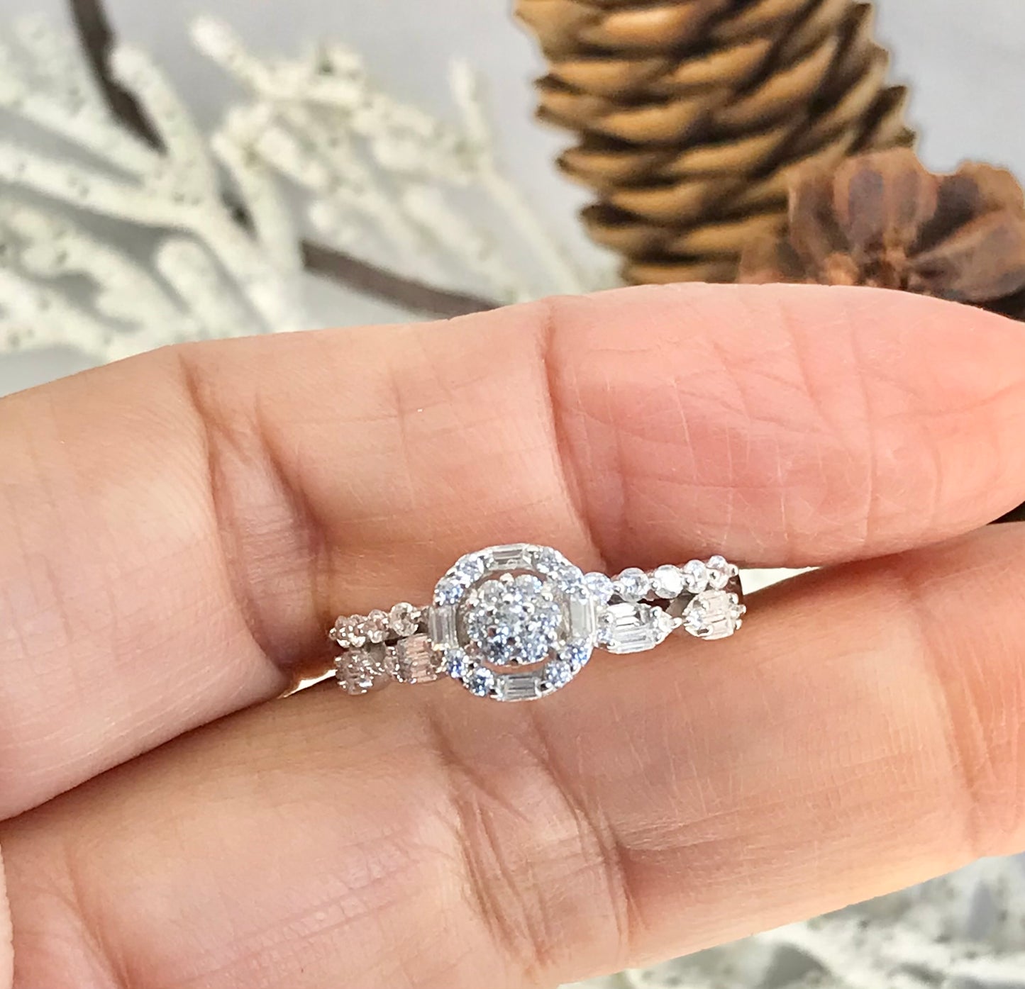 Anillo de Plata 925 con Zirconias