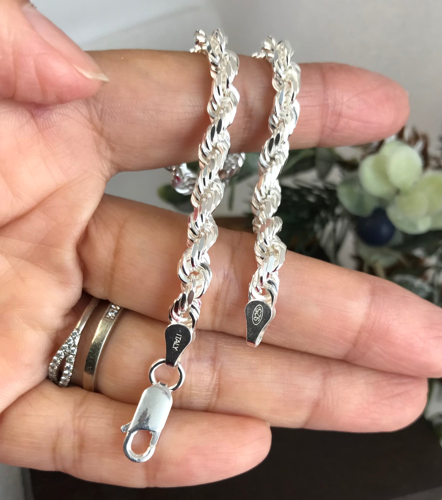 Pulsera Torsal Para Caballero de Plata 925 Italiana