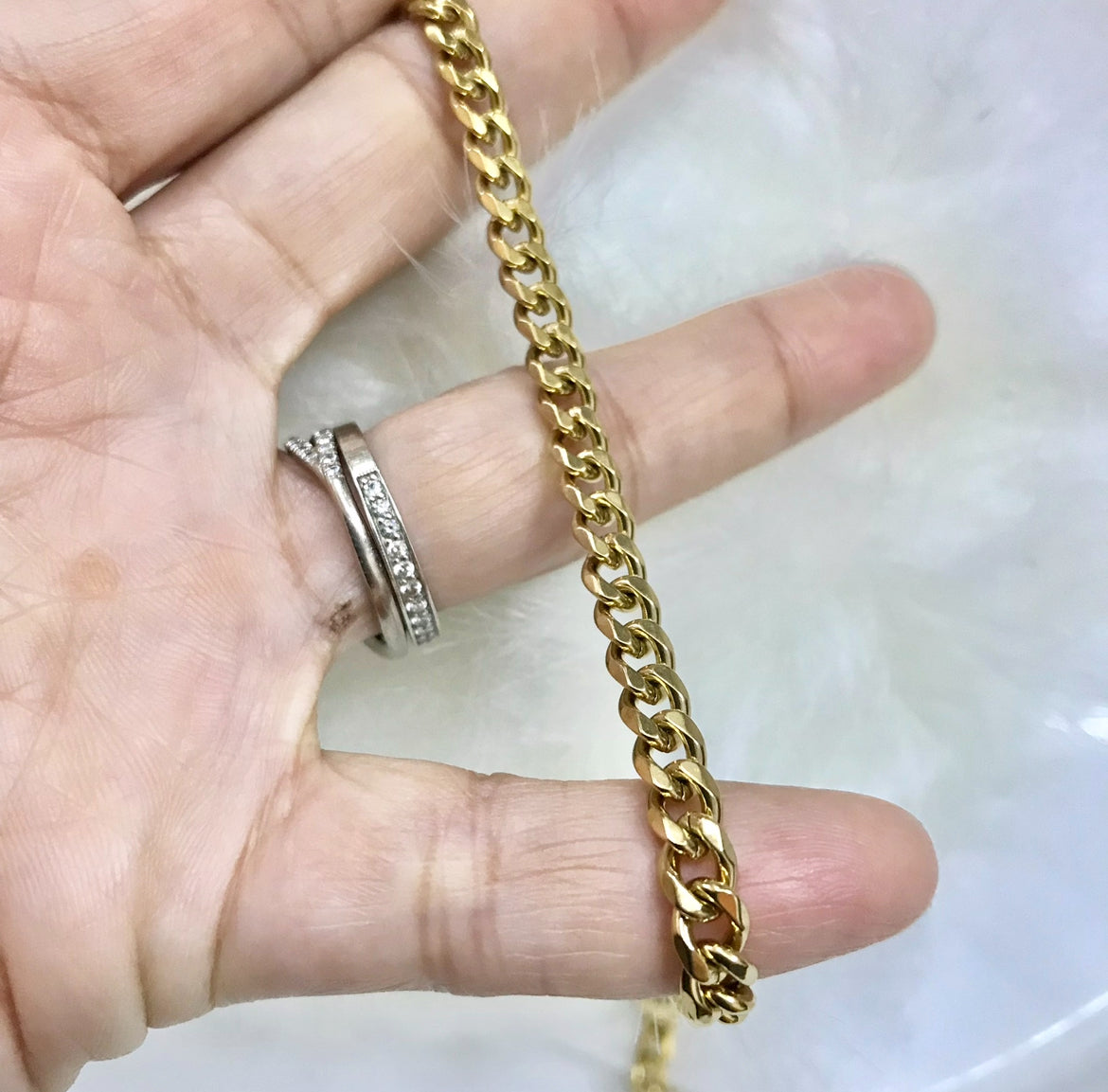 Cadena de Acero Inoxidable modelo Barbada