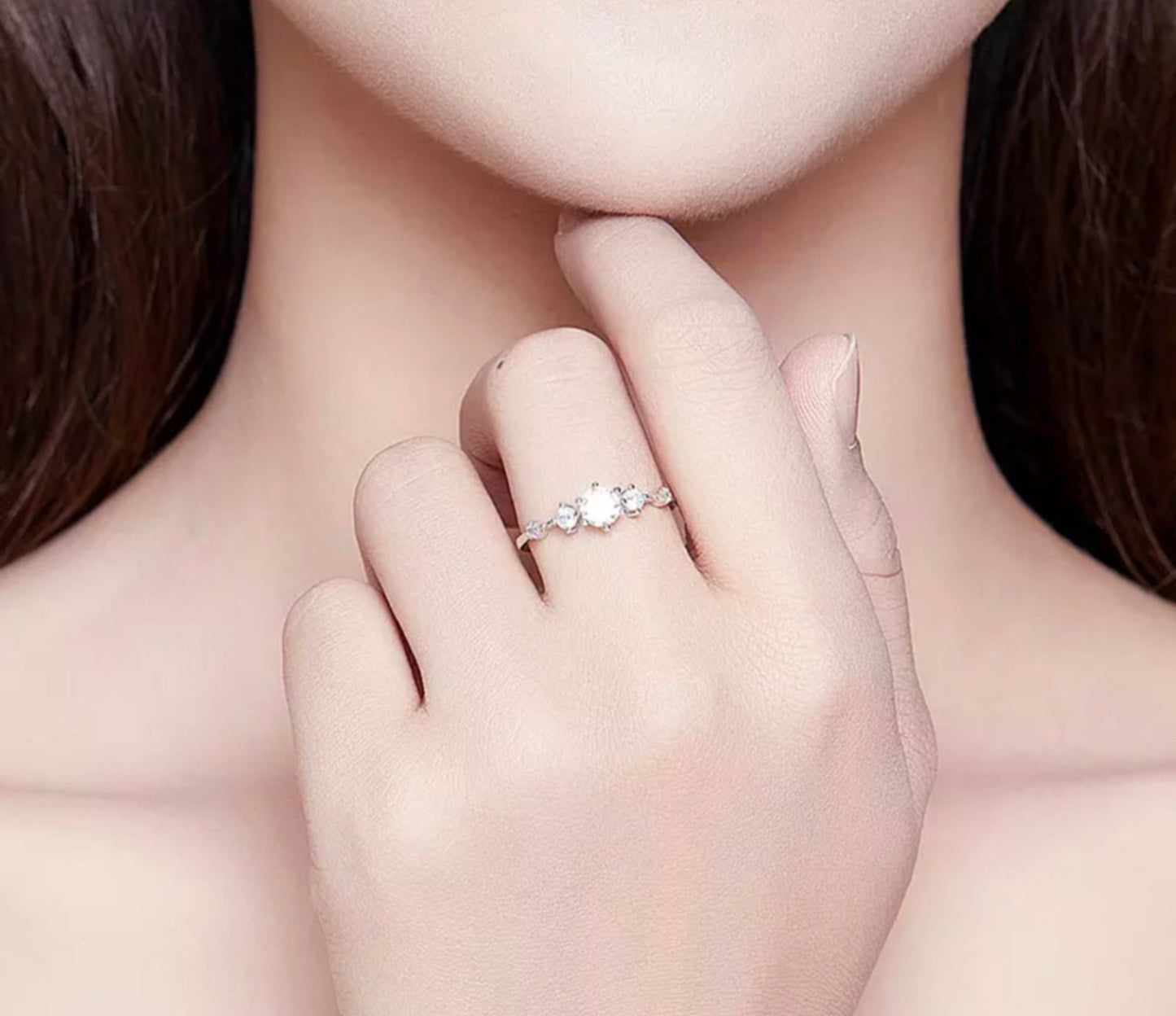 Anillo de Plata 925 con Zirconias