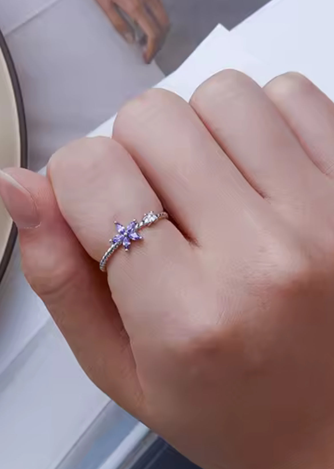 Anillo de Plata 925 con Zirconias