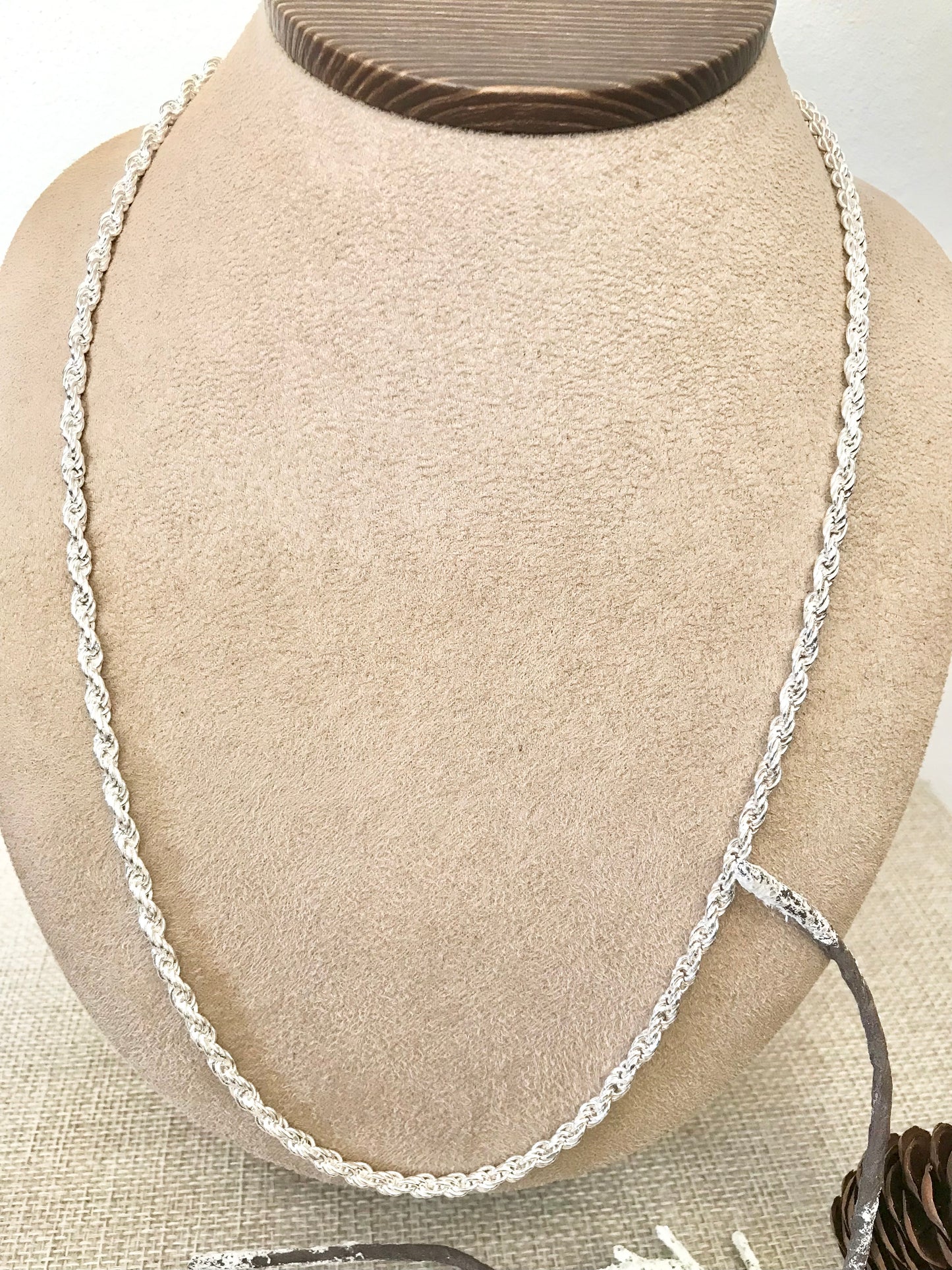 Cadena de Plata 925, Torsal de 60 cm