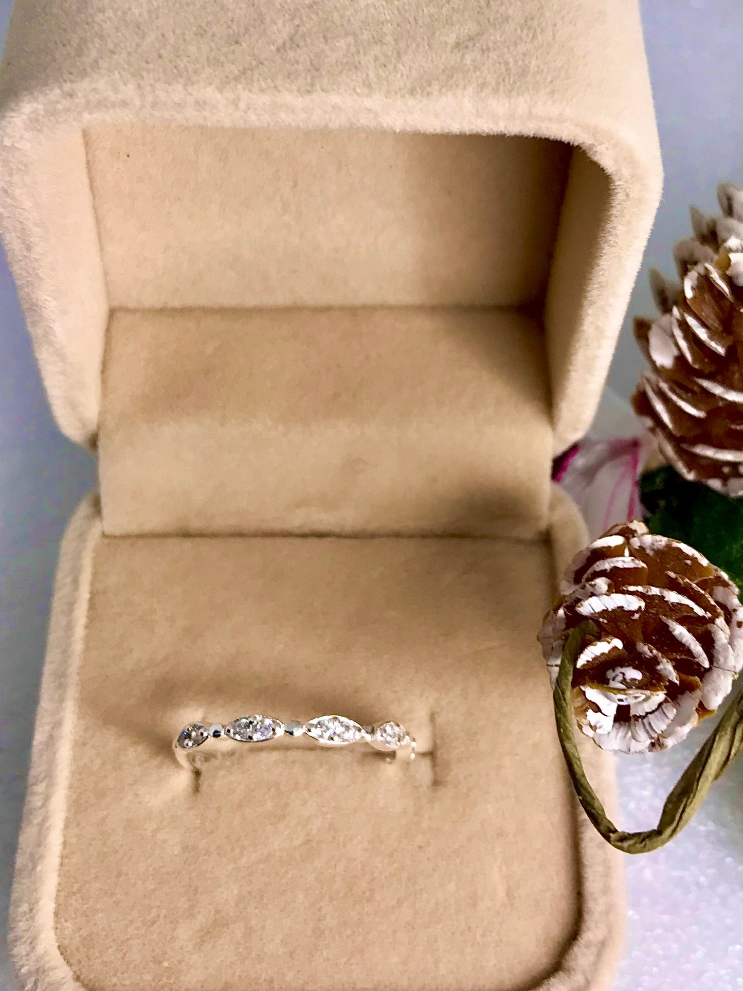 Churumbela (1/2) de Plata 925 con Zirconias