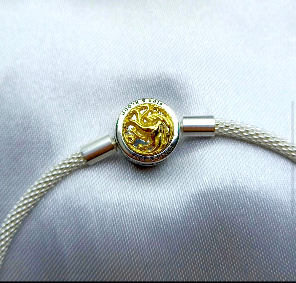 Pulsera para Dijes / Charms de Plata 925 modelo GOT