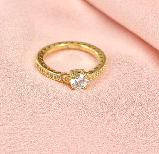 Anillo en Chapa de Oro 18k