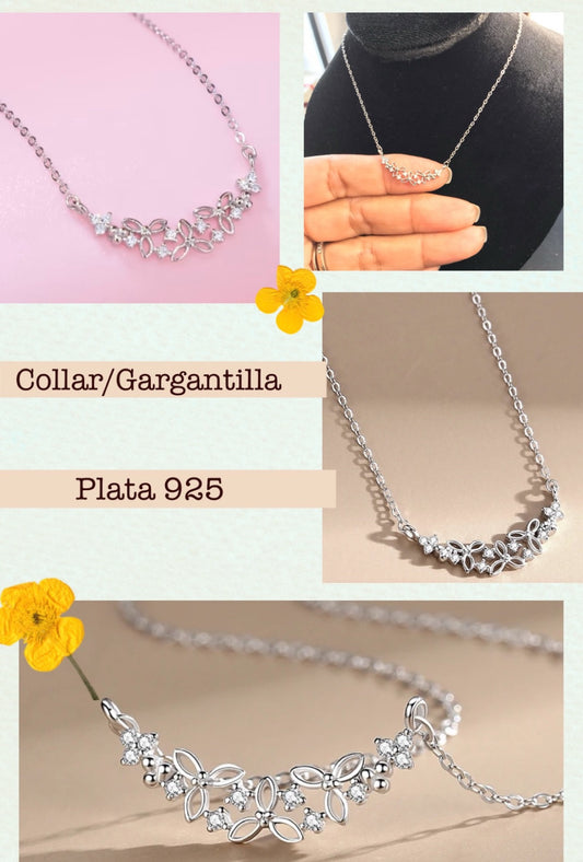 Collar / Gargantilla de Plata 925 con Zirconias