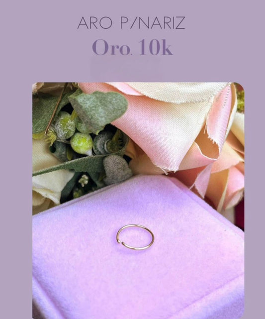 Argolla para la Nariz de Oro 10k