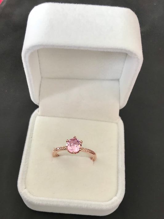 Anillo de Plata 925, con Baño de Oro Rosa