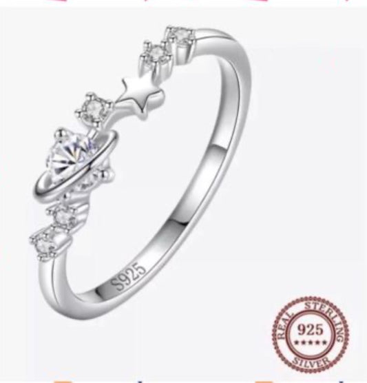 Anillo de Plata 925 con Zirconias