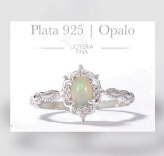 Anillo de Plata 925 con Ópalo