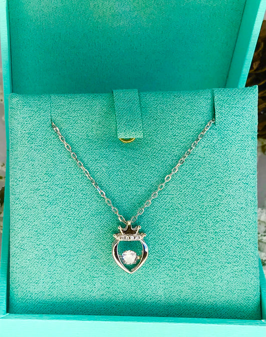 Cadena con Dije de Plata 925 y Zirconias