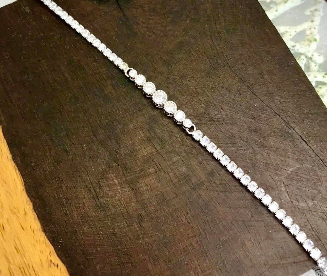 Pulsera de Plata 925 con Zirconias