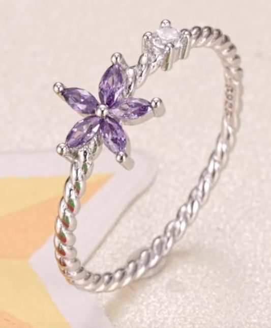 Anillo de Plata 925 con Zirconias
