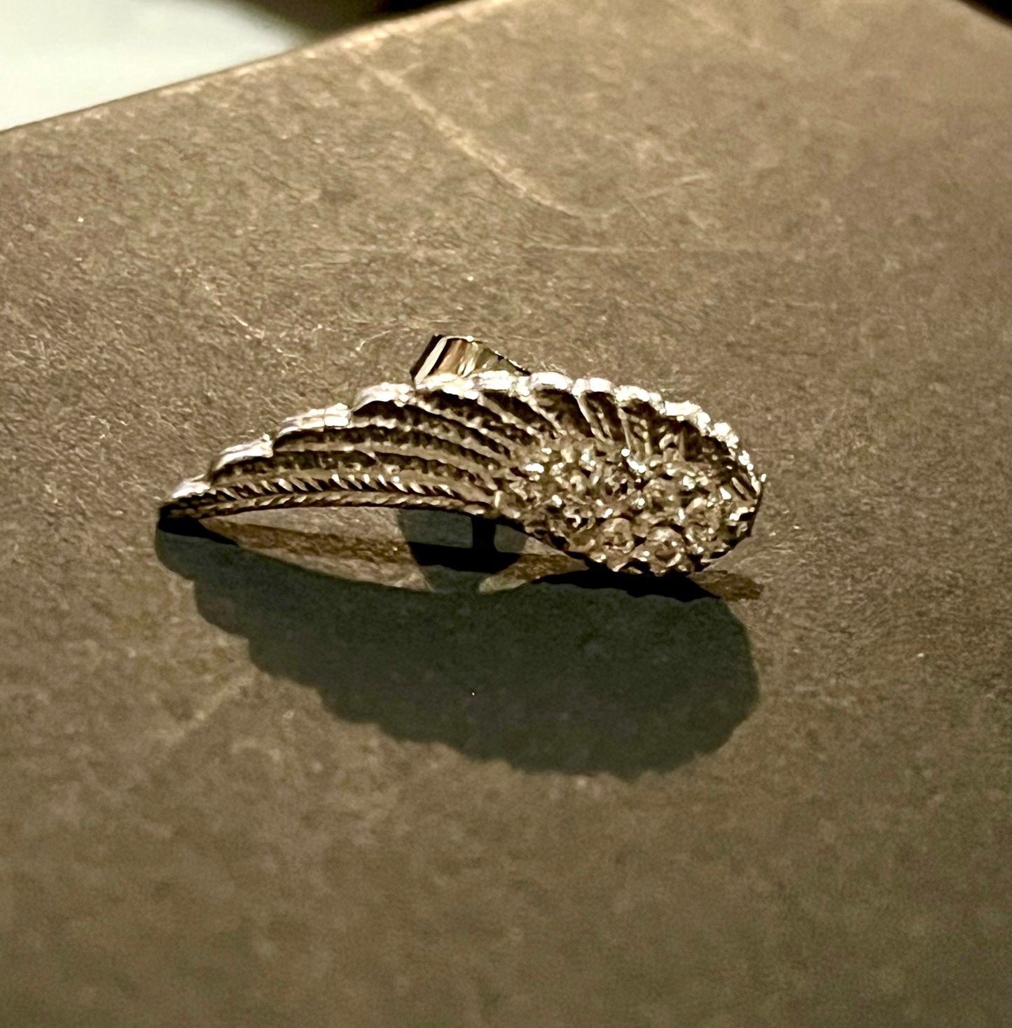 Aretes de Plata 925 con Zirconias modelo Alas de Ángel