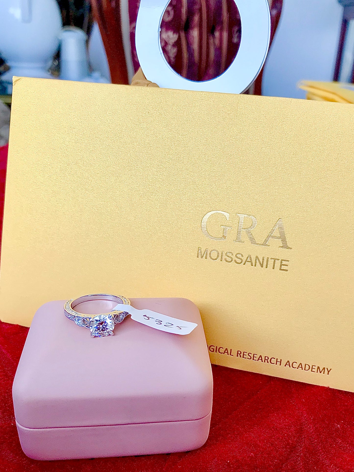 Anillo de Plata 925 con Moissanita Certificada