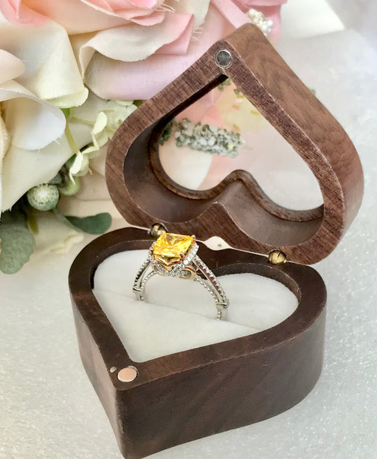 Anillo de Plata 925 con Citrino y Circonitas