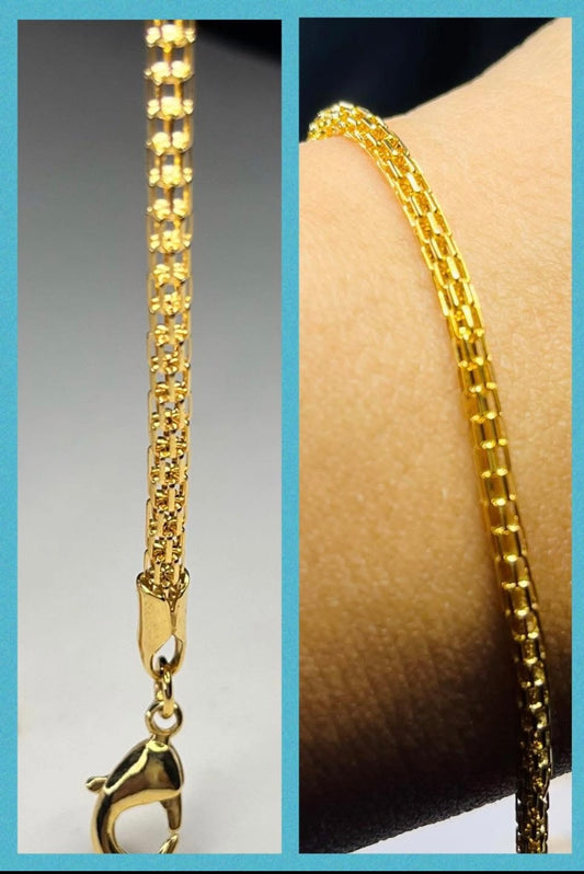 Pulsera en Chapa de Oro 18k
