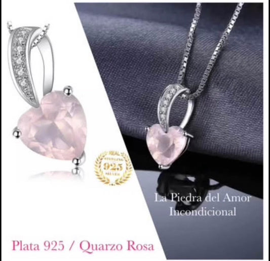 Dije y Cadena, Cuarzo Rosa