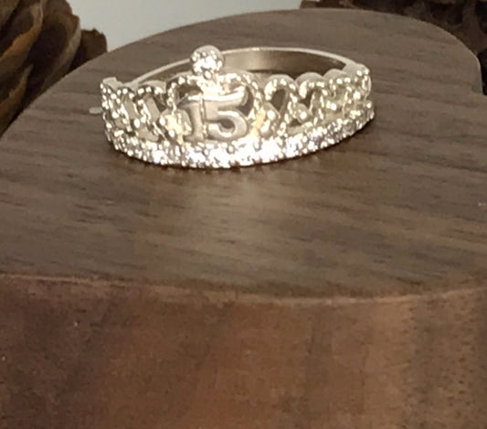 Anillo de Plata 925 con Zirconias modelos XV AÑOS