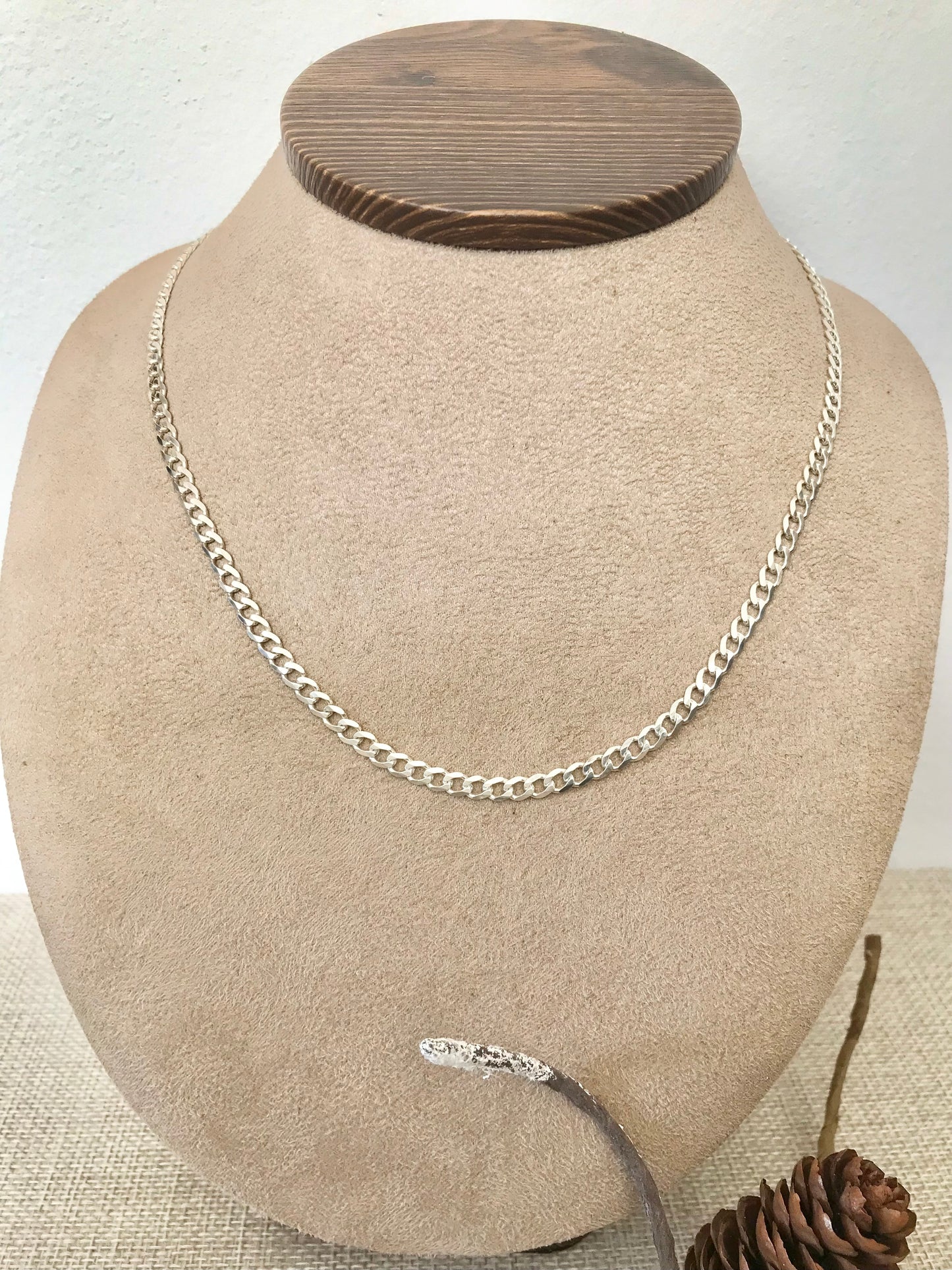 Cadena de Plata 925 estilo Barbada