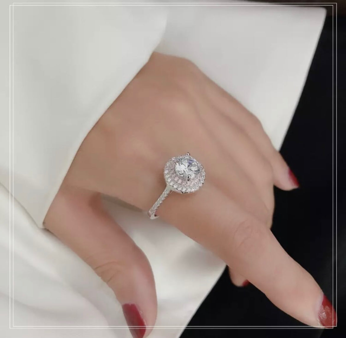 Anillo de Plata 925 con Zirconias