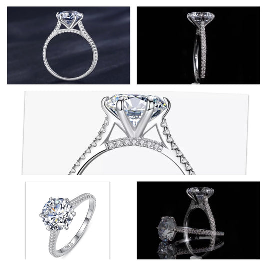 Anillo de Plata 925 con Zirconias