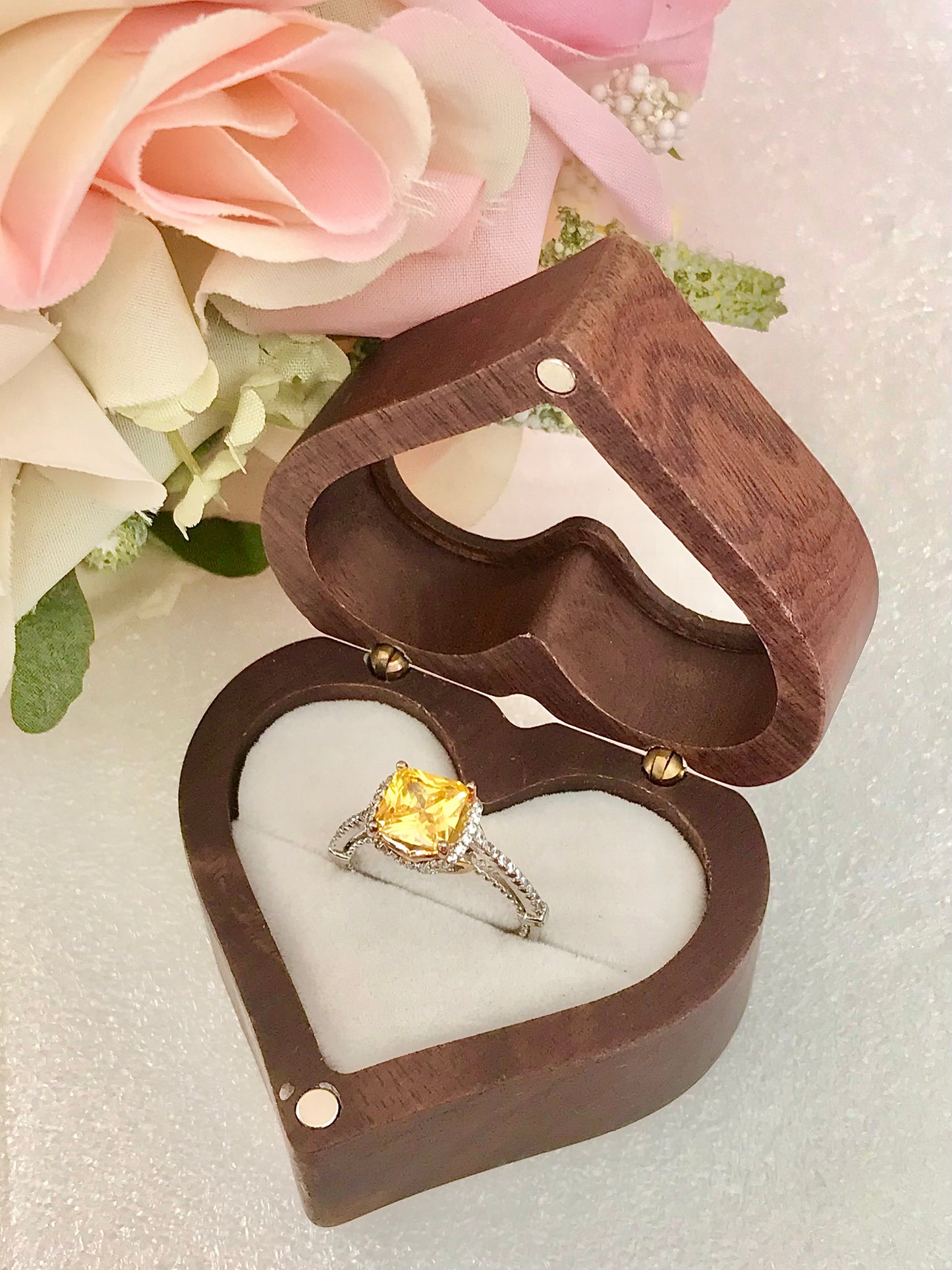 Anillo de Plata 925 con Citrino y Circonitas