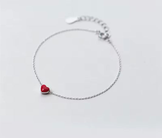 Pulsera con Corazón Minimalista