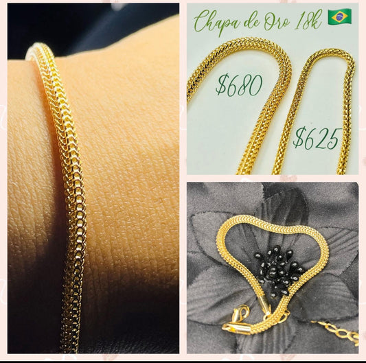 Pulsera en Chapa de Oro 18k