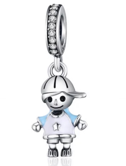 Dije / Charm de Plata 925 modelo Niño