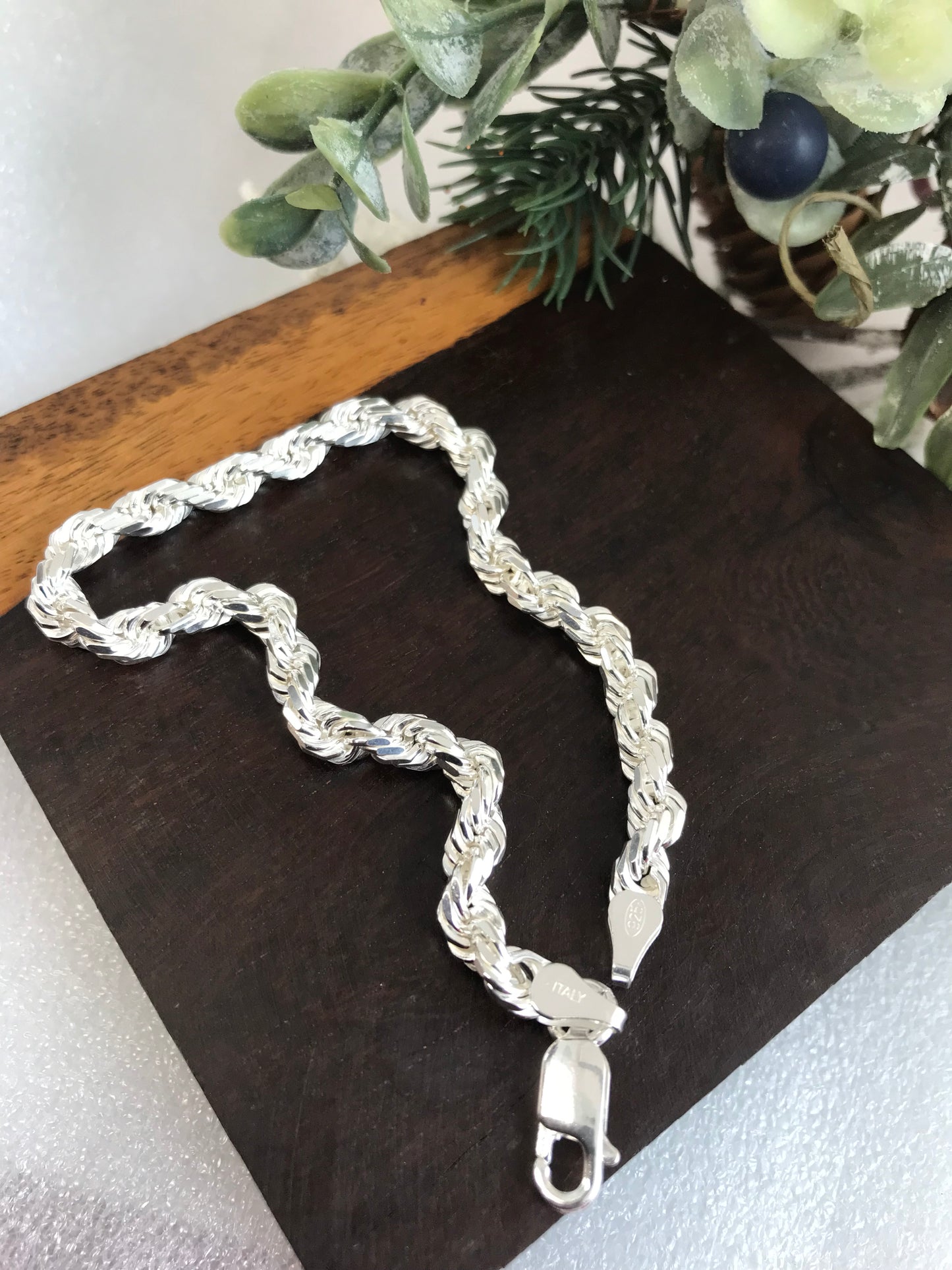 Pulsera Torsal Para Caballero de Plata 925 Italiana