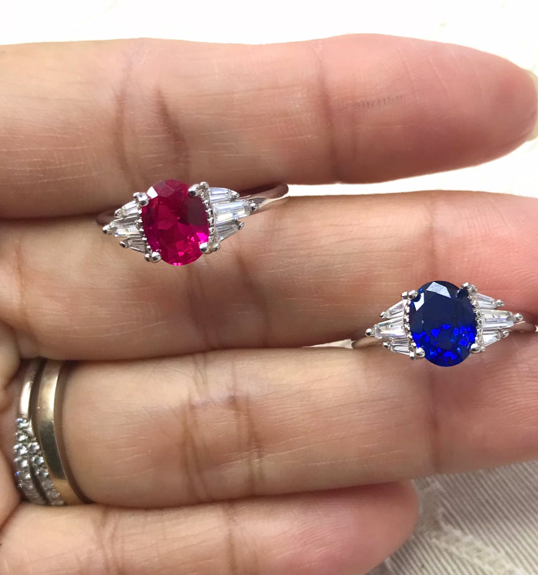 Anillo de Plata 925 con Zirconias