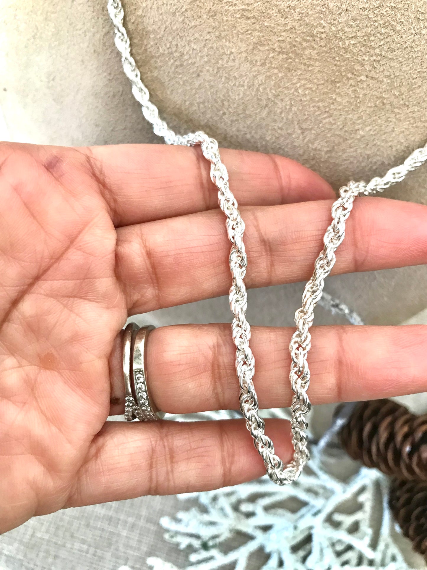 Cadena de Plata 925, Torsal de 60 cm