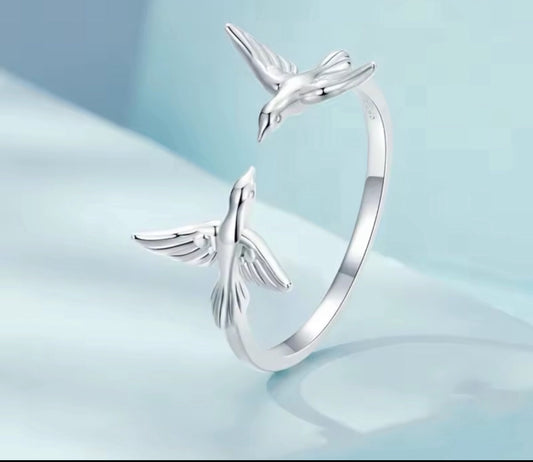 Anillo de Plata Ajustable al Dedo