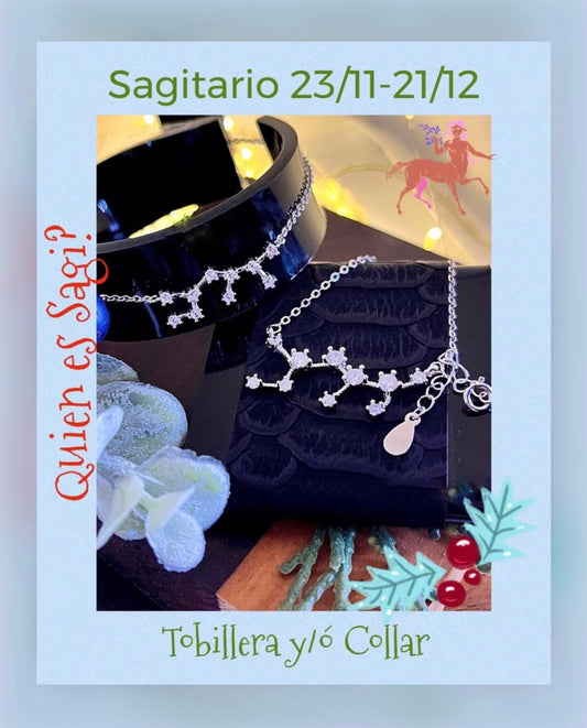 Pulsera de Plata 925 con Zirconias modelo Signo Sagitario
