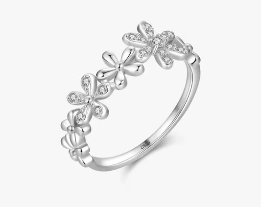 Anillo de Plata 925 con Zirconias
