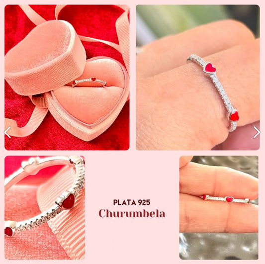 Churumbela de Plata 925, Modelo Corazón
