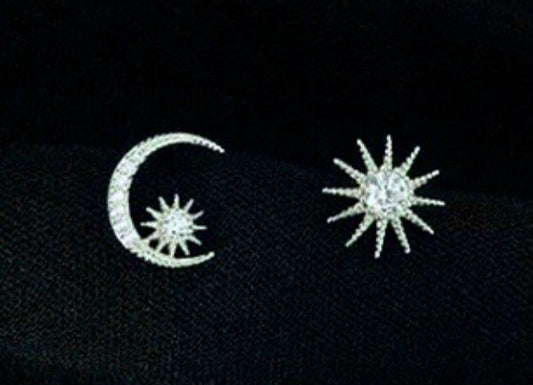 Aretes de Plata 925 con Zirconias