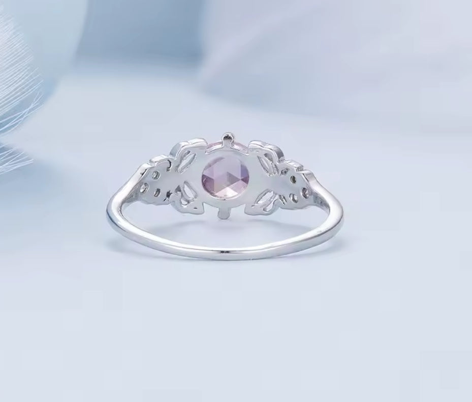 Anillo de Plata 925 con Zirconias modelo Mariposas