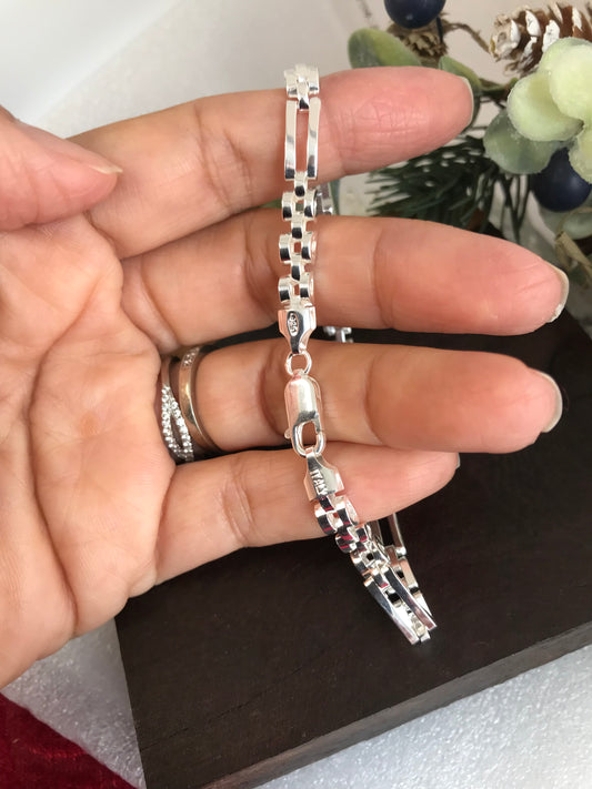 Pulsera Masculina de Plata 925 Italiana