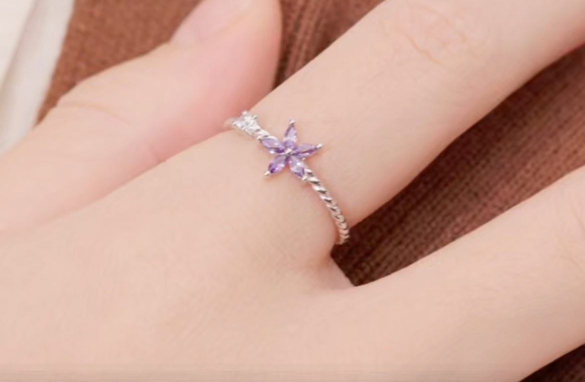 Anillo de Plata 925 con Zirconias