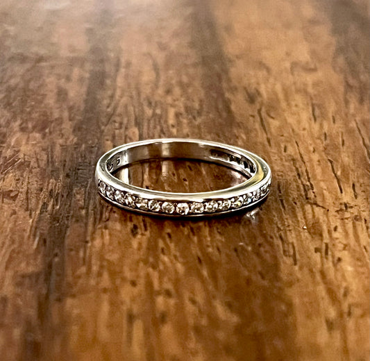 Churumbela (1/2) de Plata 925 con Zirconias