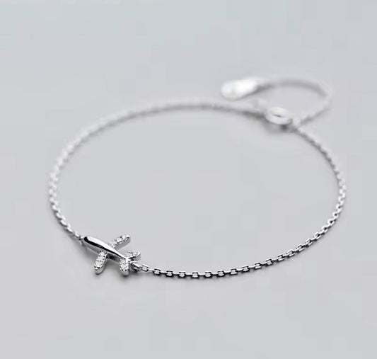 Pulsera de Plata 925 con Zirconias modelo Viajero
